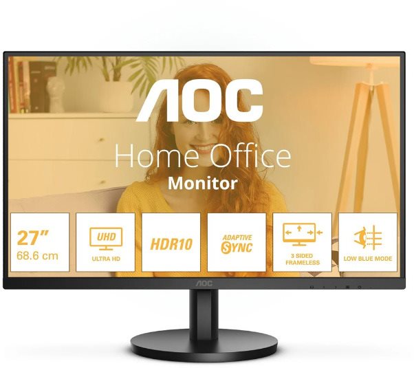 27" AOC U27B3M monitor s QHD rozlišením a IPS panelem