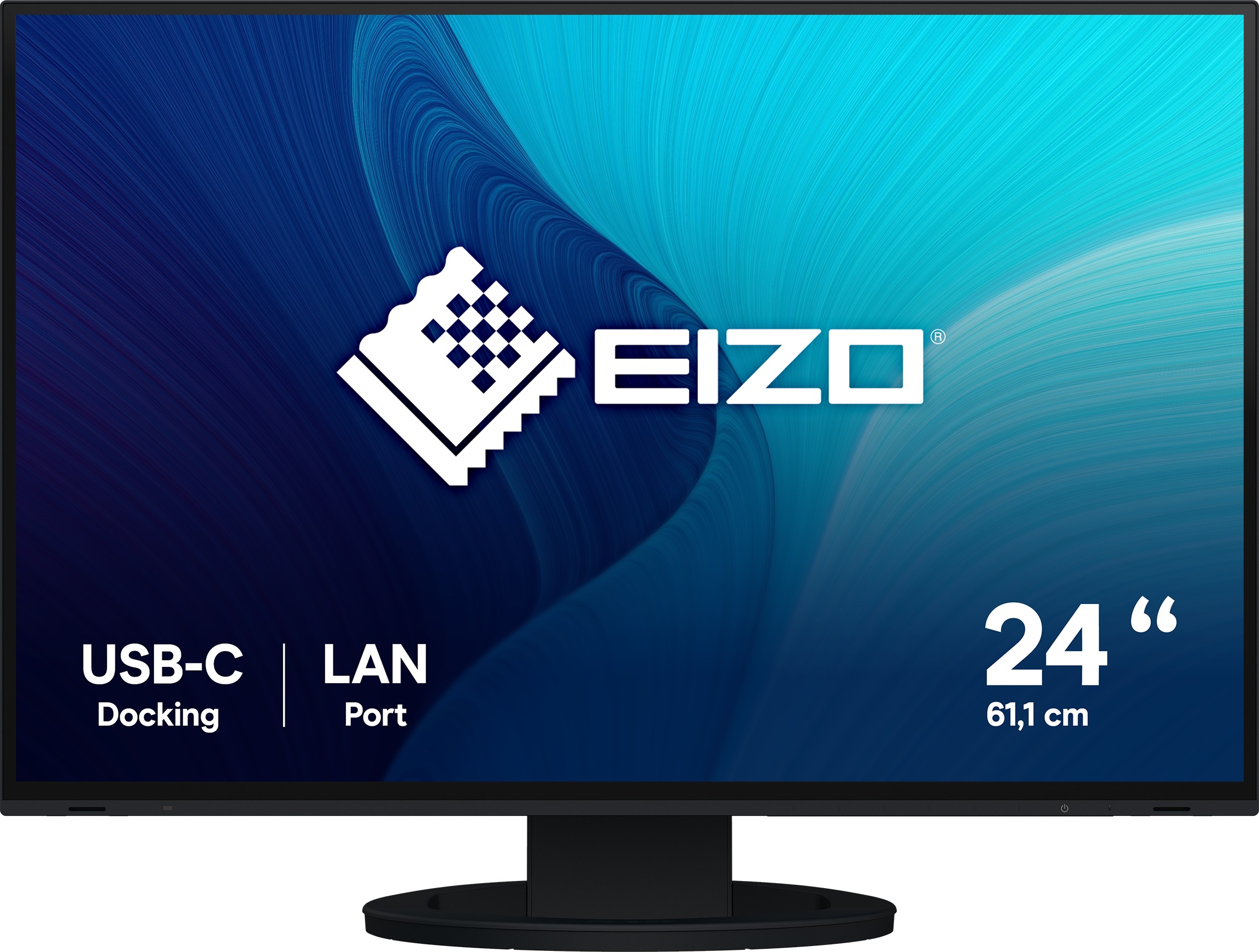 Monitor EIZO FlexScan EV2495-BK s úhlopříčkou 24 palců a IPS panelem.