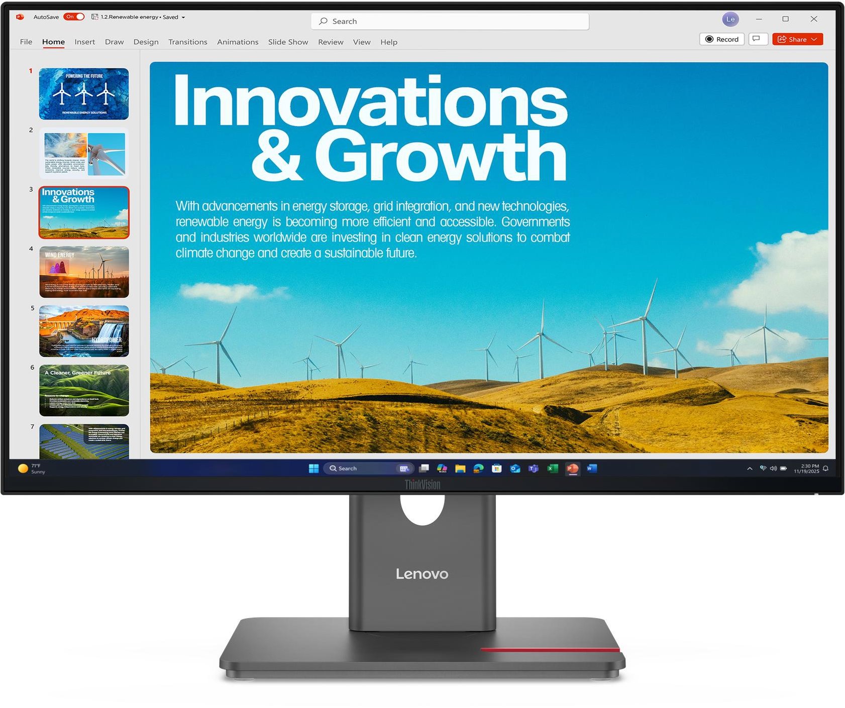 23.8" Lenovo ThinkVision P24QD-40
