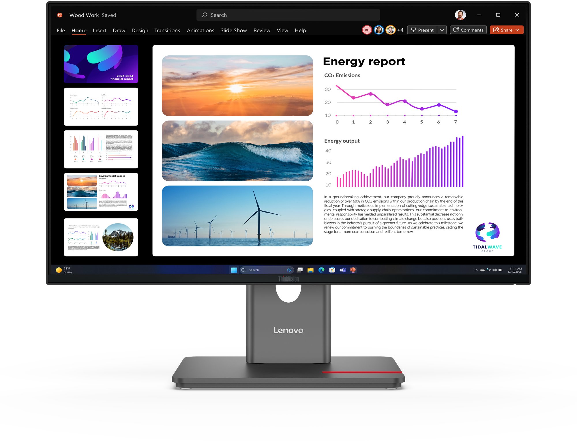 23.8" Lenovo ThinkVision P24Q-40