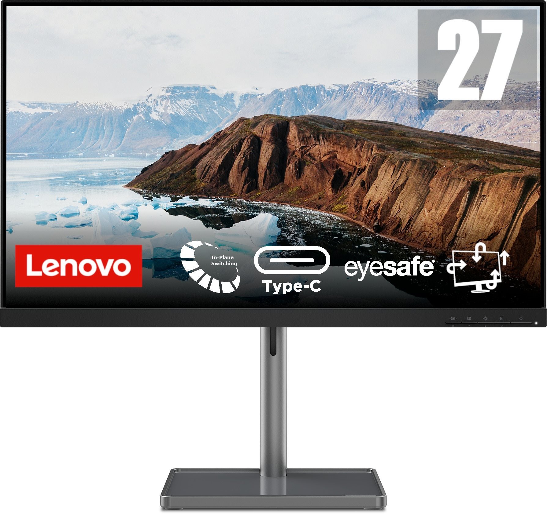 27" Lenovo L27m-30 monitor s IPS panelem a moderním designem.