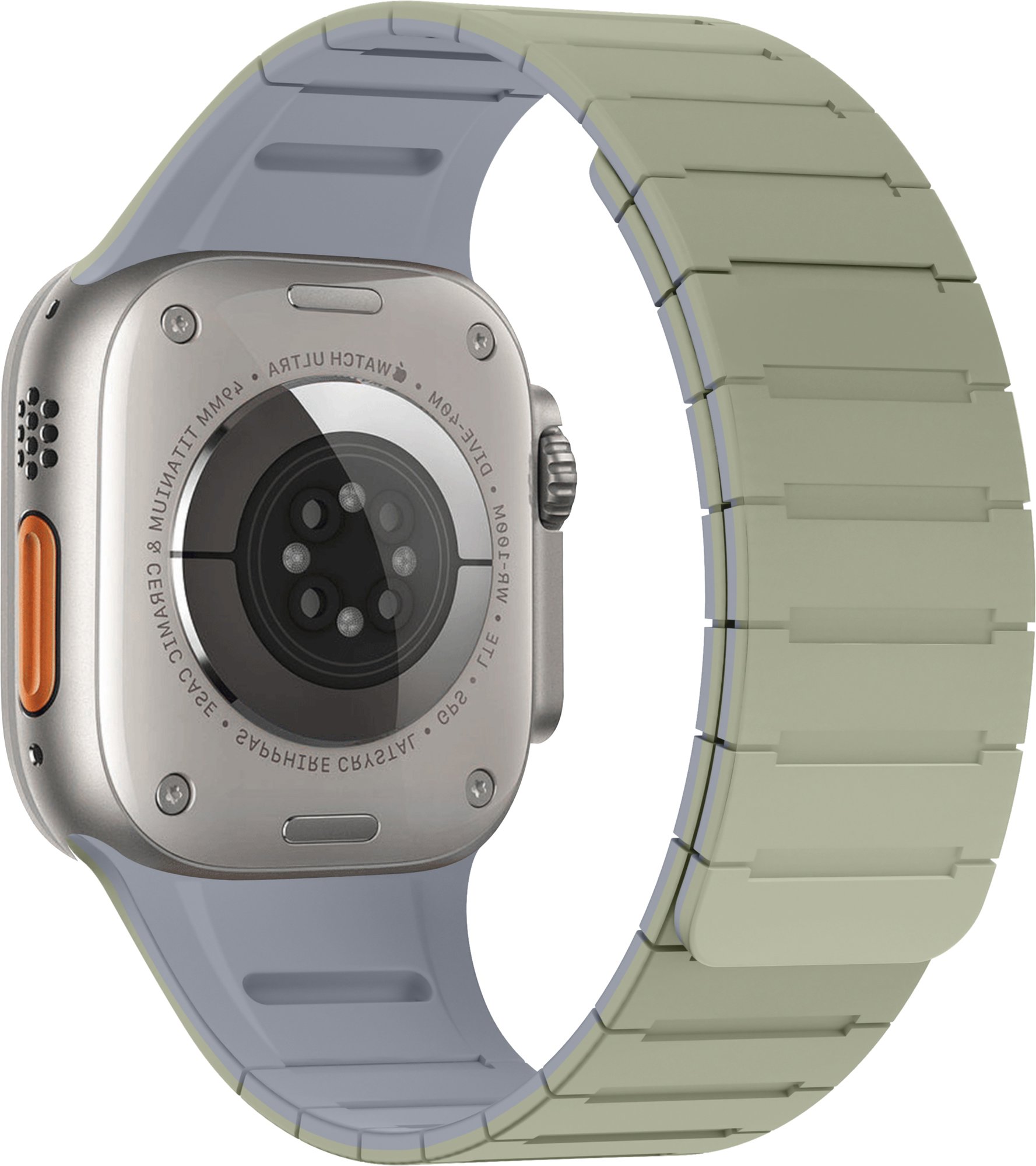 WOWME Magnetic Loop pro Apple Watch 44mm / 45mm / 46mm / Ultra 49mm Sage Green
