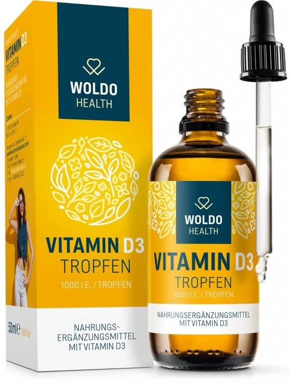 WoldoHealth Vitamín D3 1000 IU 50 ml
