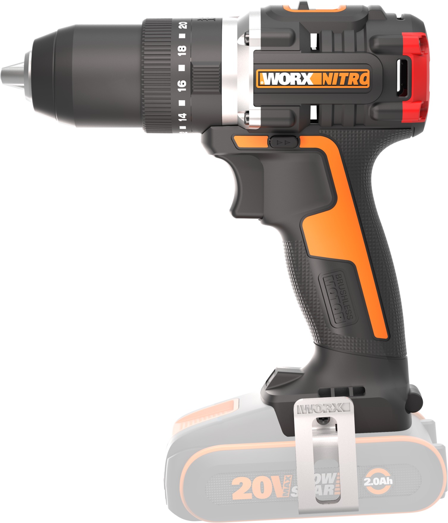 WORX Vrtací šroubovák AKU WX355.9 (bez AKU)