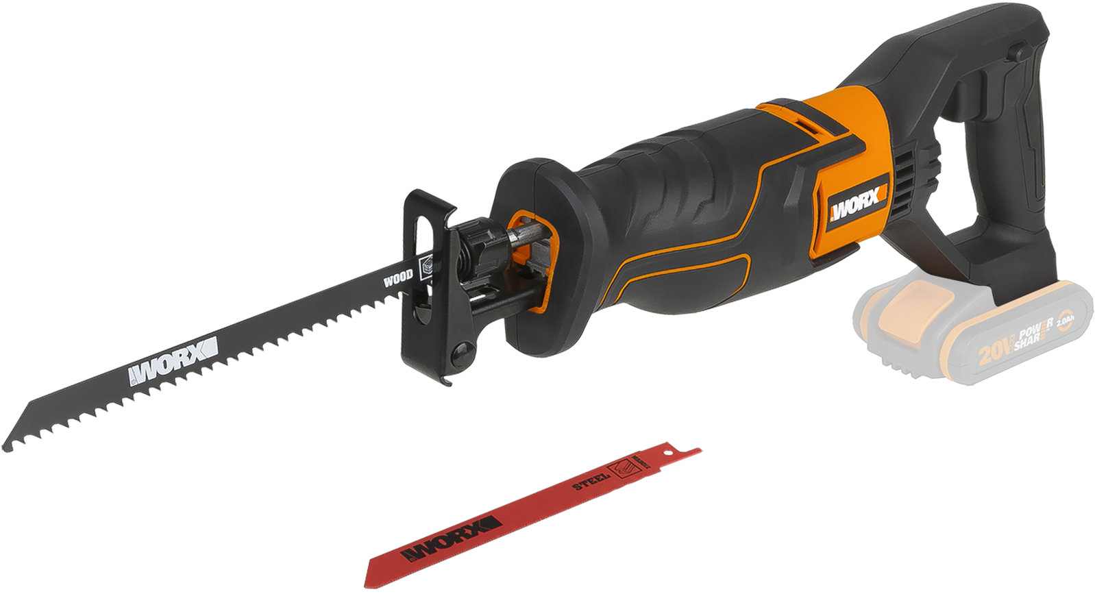 WORX Pila ocaska AKU 20 mm WX500.9 (bez AKU)