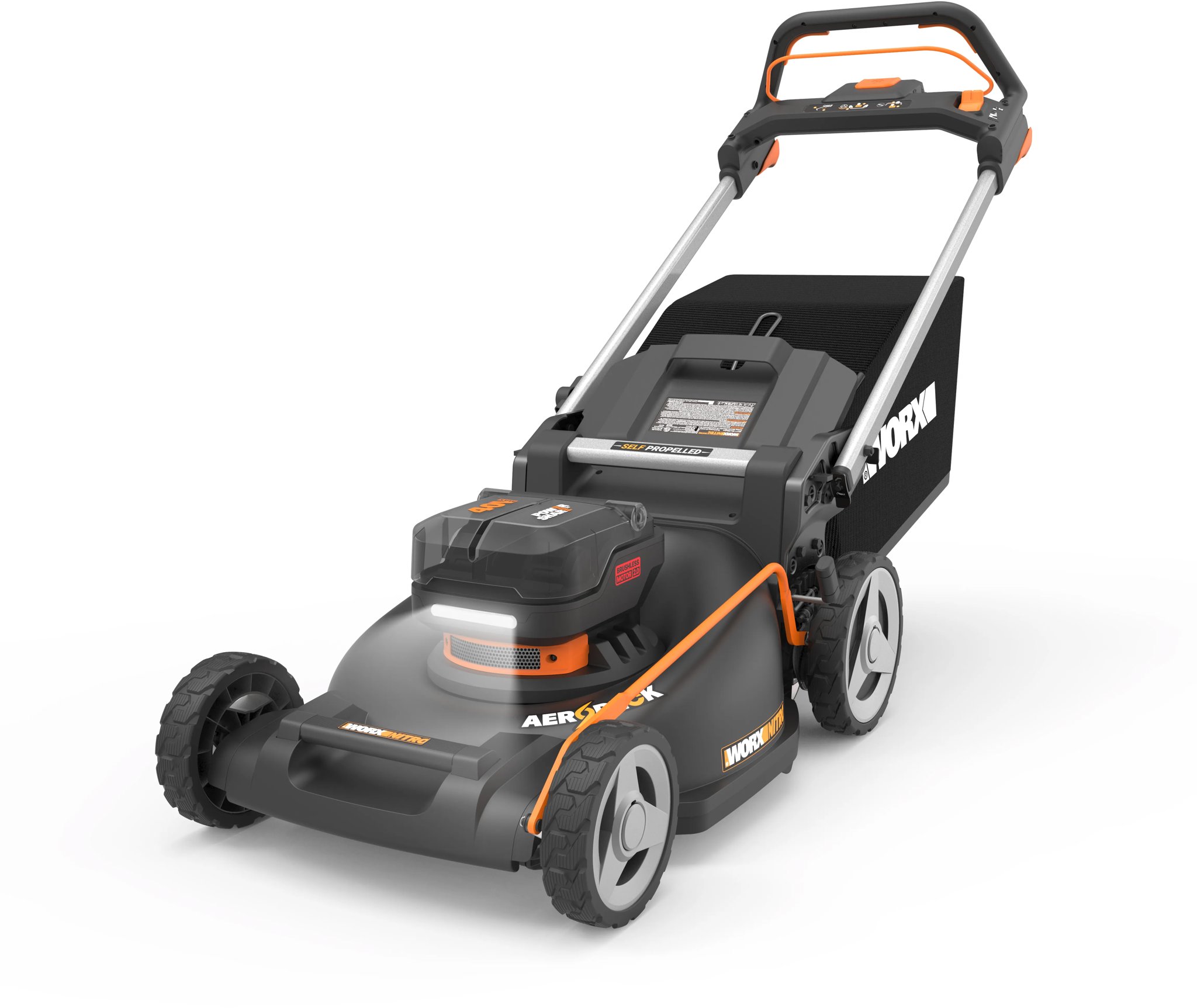 WORX Rotační sekačka AKU 40 V WG760E (2 × 5 Ah)