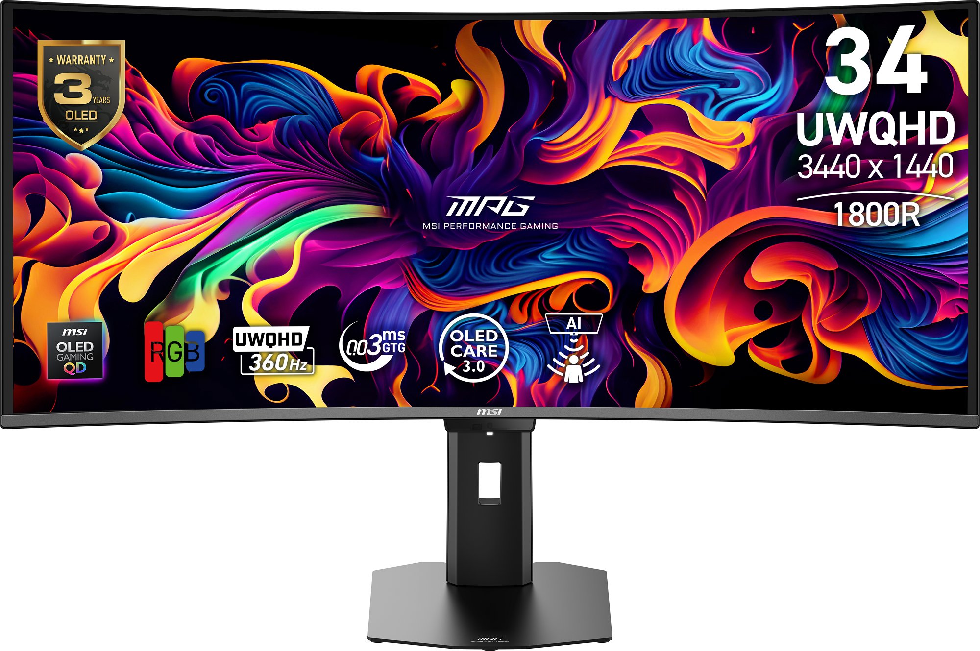 34" MSI MPG 341CQR QD-OLED X36