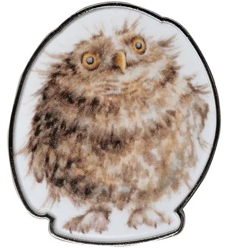 Wrendale Designs Kovová brož Sova