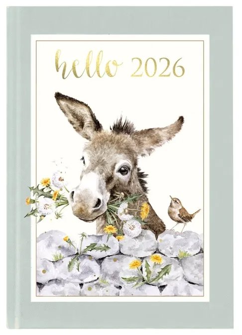 Týdenní diář 2026 Oslík od Wrendale Designs