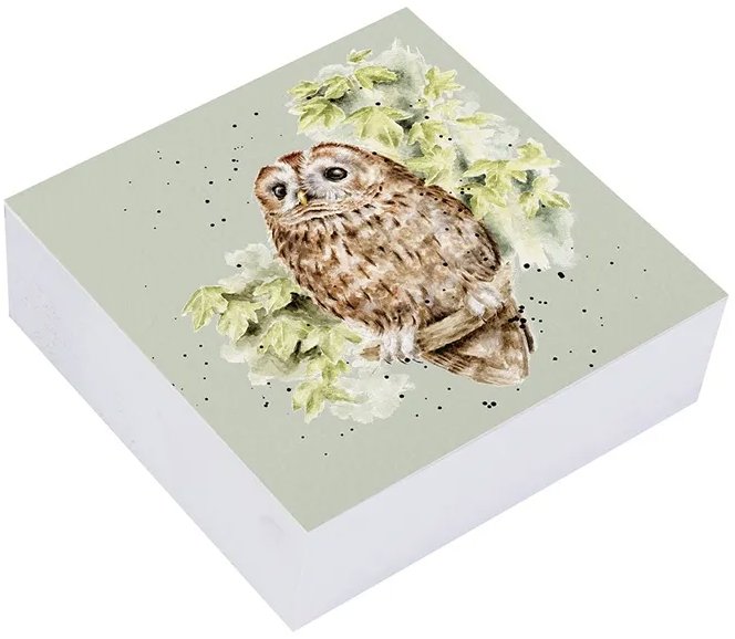 Wrendale Designs Samolepicí bloček Sova