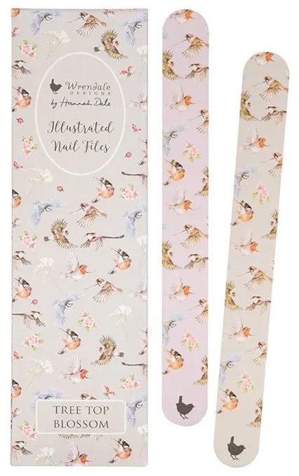 Wrendale Designs Sada pilníků 2 ks Červenka a sýkora