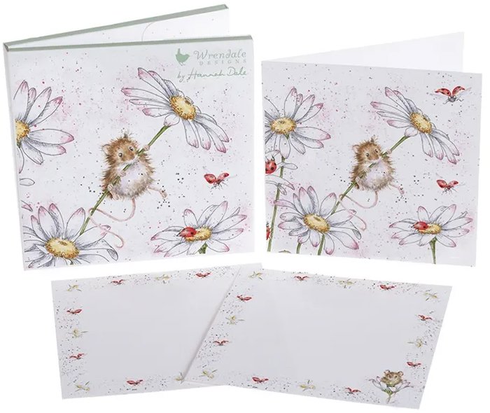 Sada přání a obálek Myška od Wrendale Designs