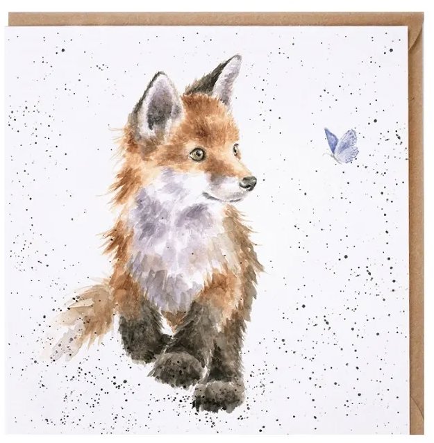 Přání Liška od Wrendale Designs - unikátní dárkovací set s krásně zdobenou liškou.