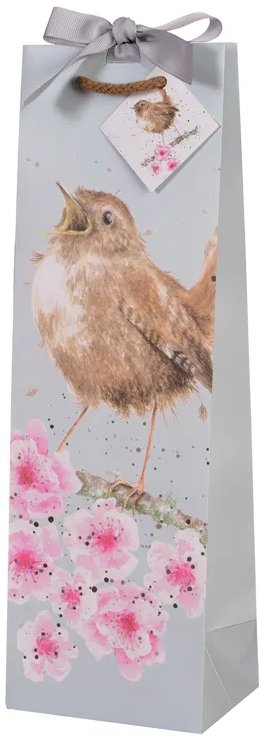 Dárková taška na víno s ptáčky od Wrendale Designs