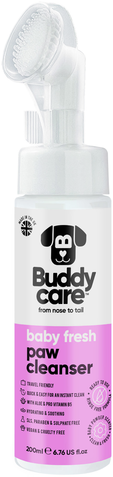 Buddycare Čistič tlapek pro psy Baby Fresh 200 ml