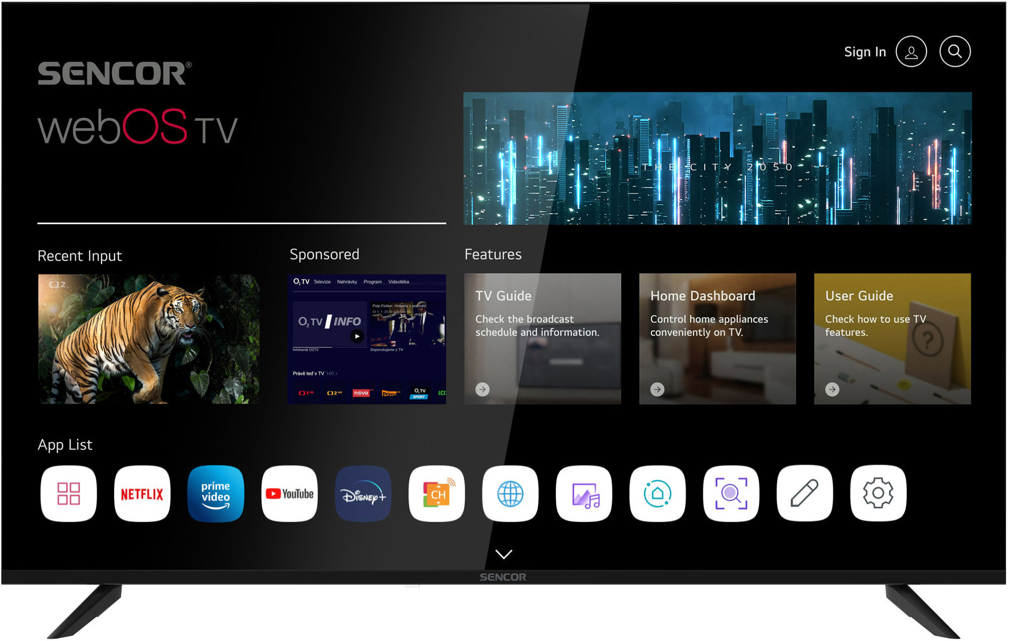 55" Sencor SLE 55US804B