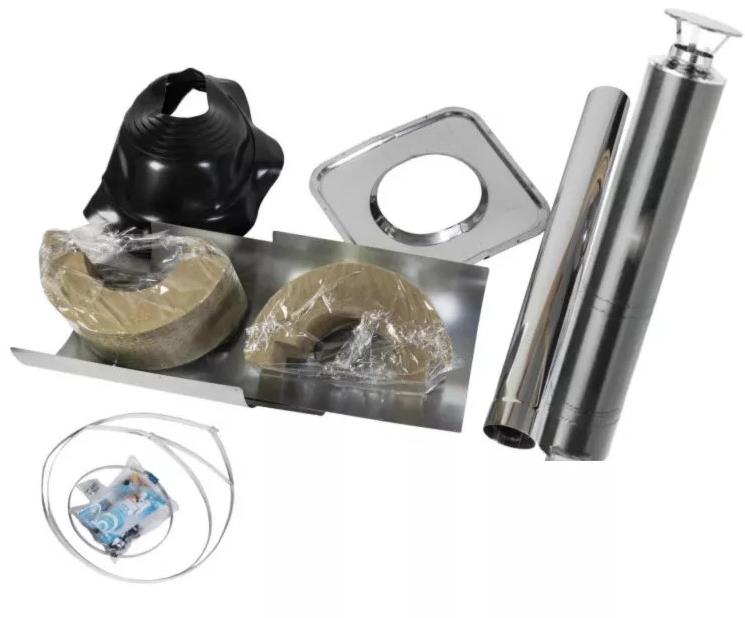 HARVIA Komín do sauny WHP1500 Steel - SET, chrom