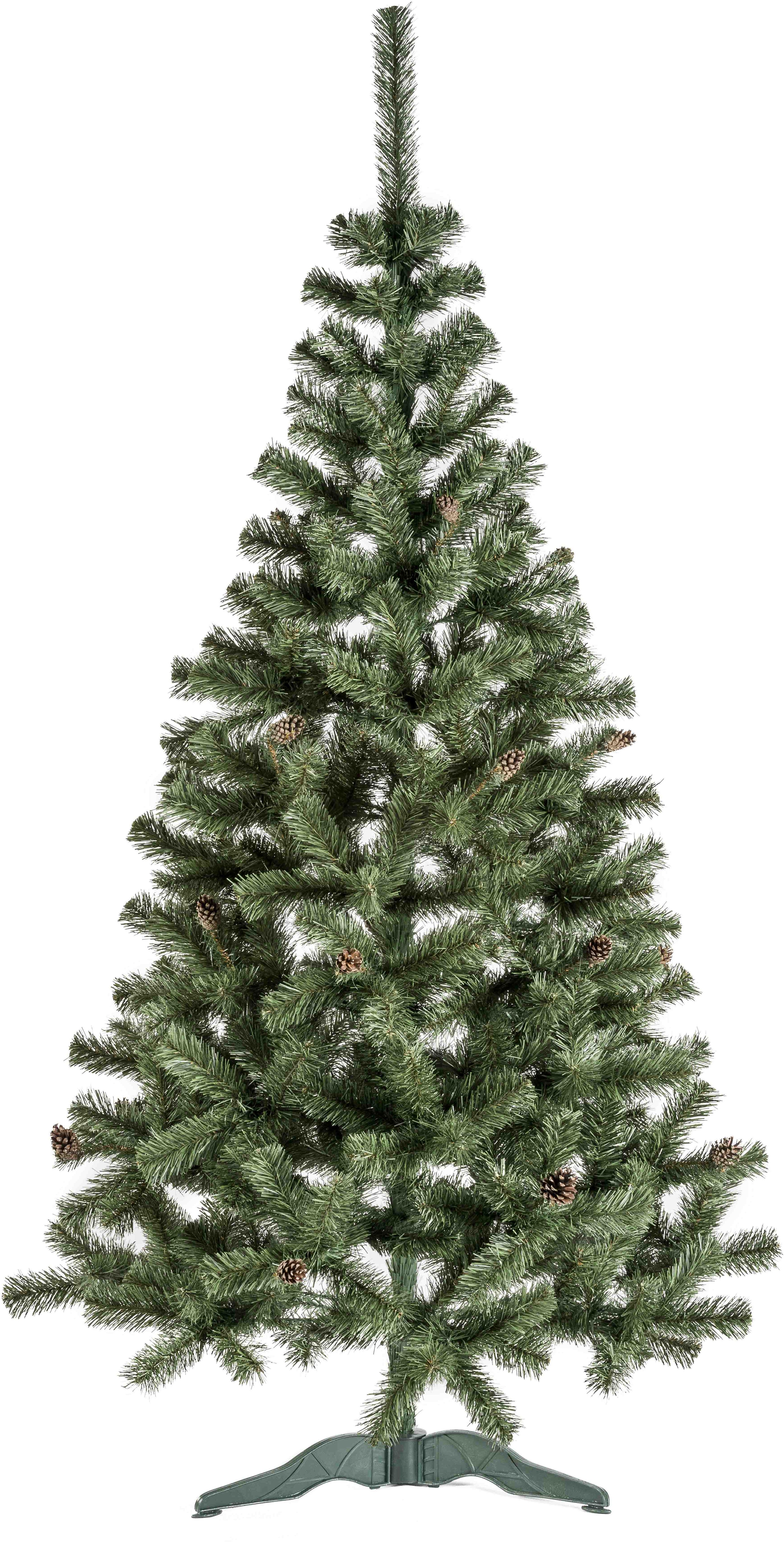 AGA Vánoční stromek 150 cm s šiškami