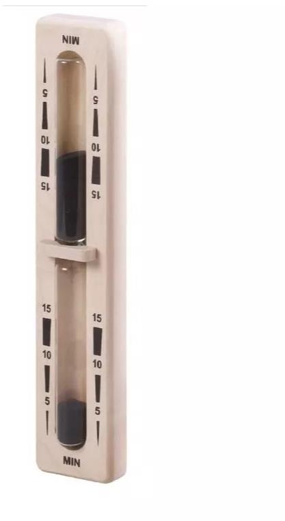 ELIGA Přesýpací hodiny do sauny - černý písek, 15 min