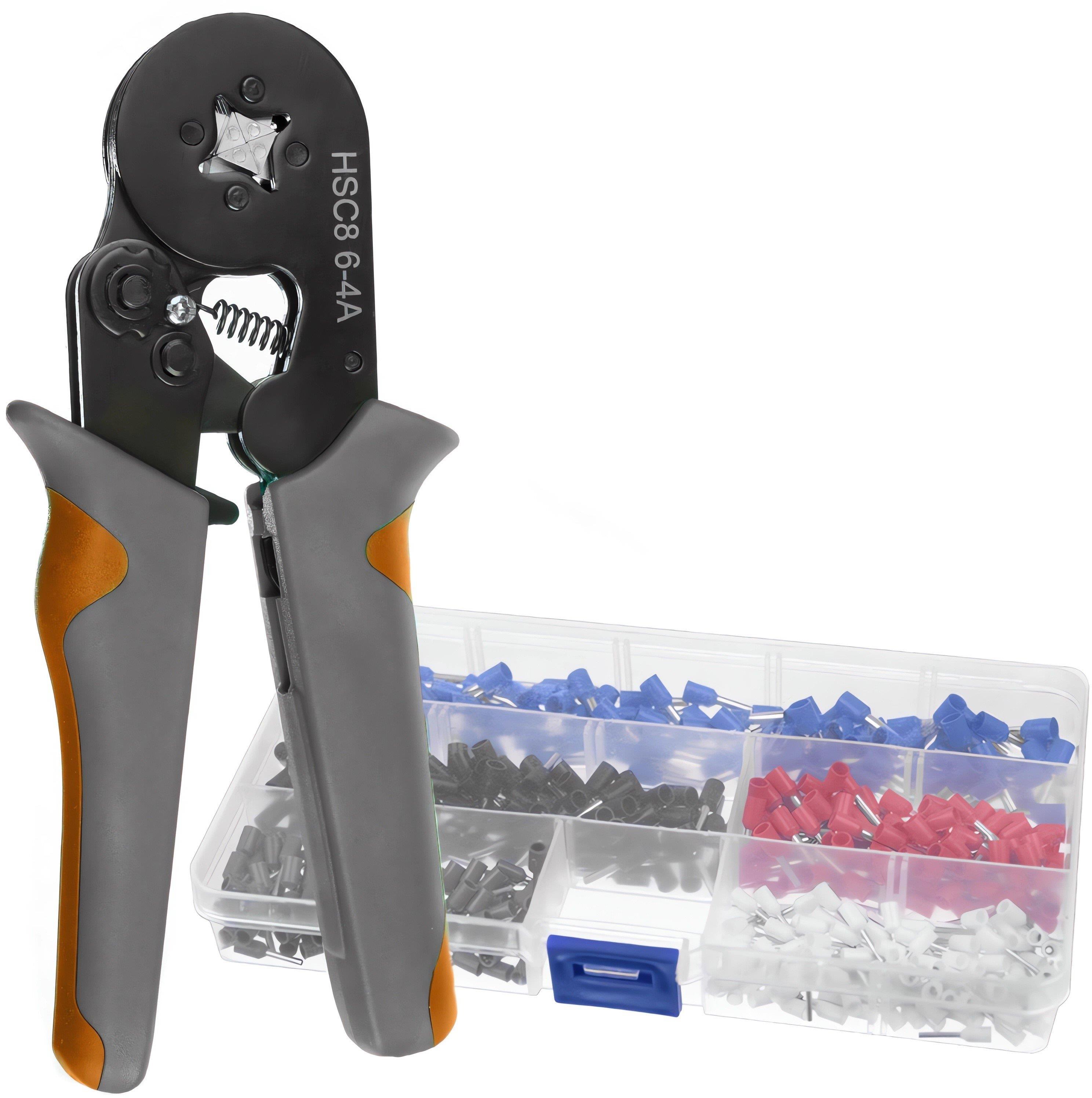 BIGSTREN Kleště krimpovací a svorky sada 500 ks 53273