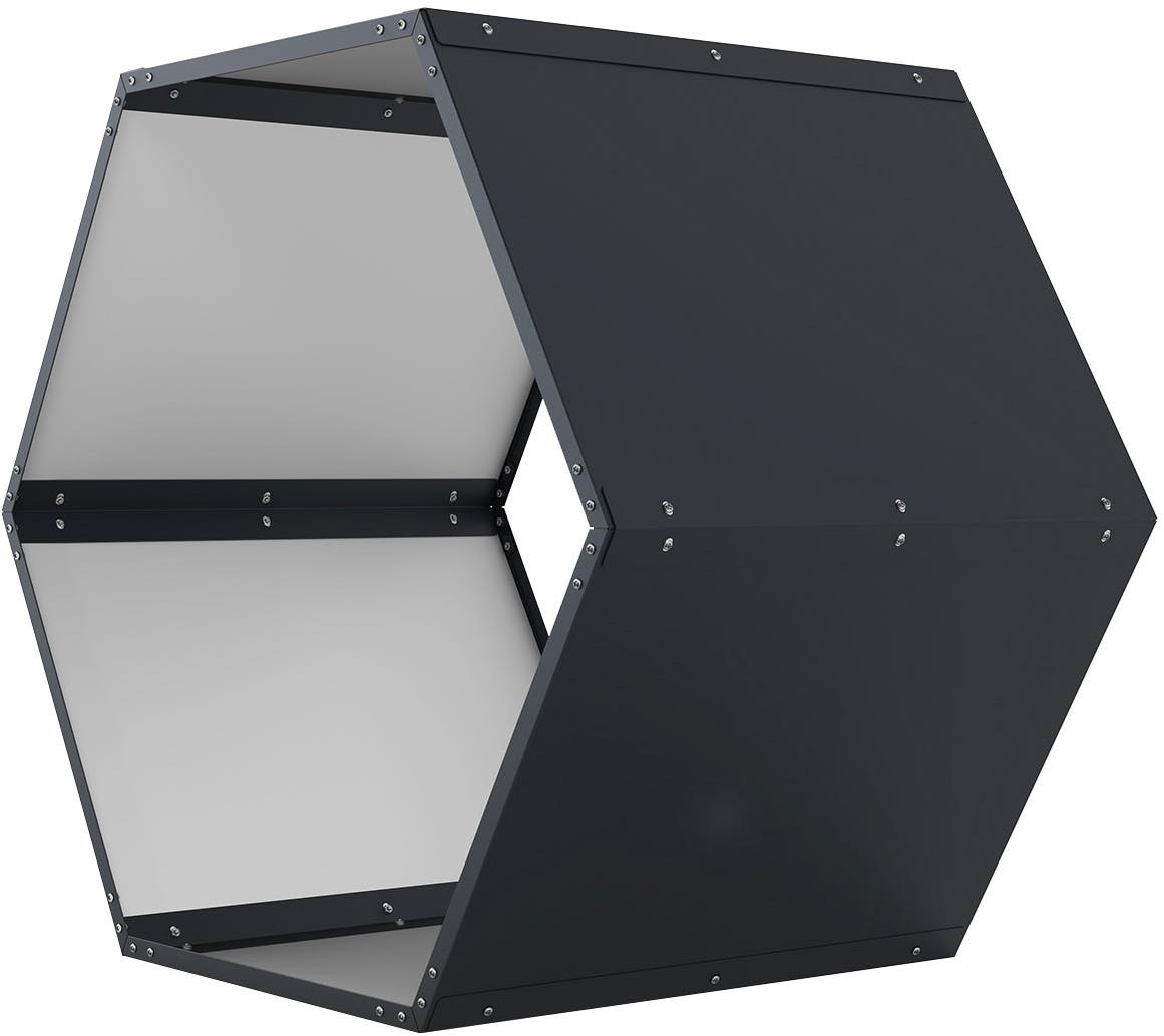 G21 Dřevník HEX 53 - 92 × 60 cm, antracitový