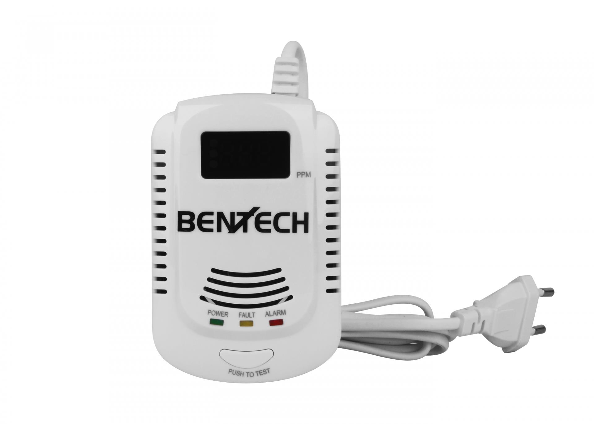 Bentech Gasman LCD autonomní požární hlásič a detektor úniku plynu