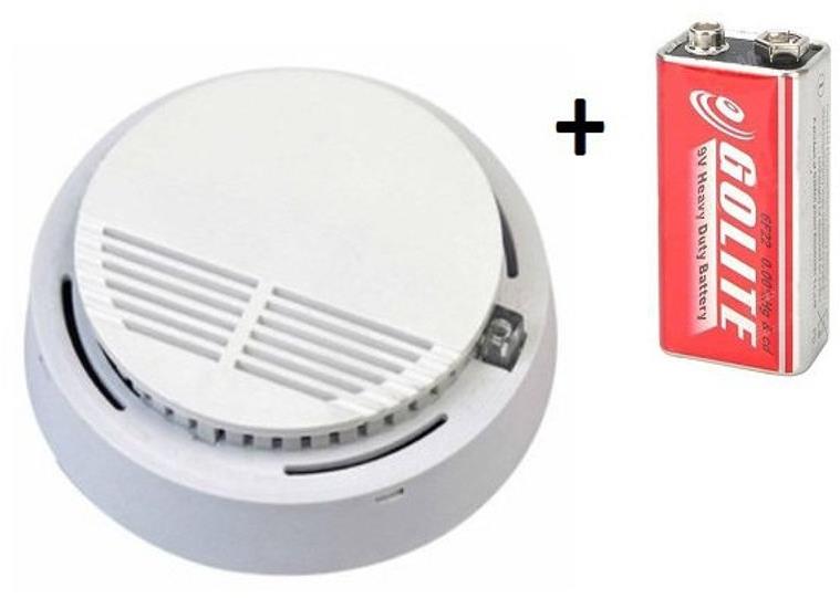 Secutek Požární hlásič a detektor kouře VIP-909 EN14604 + 9 V baterie zdarma