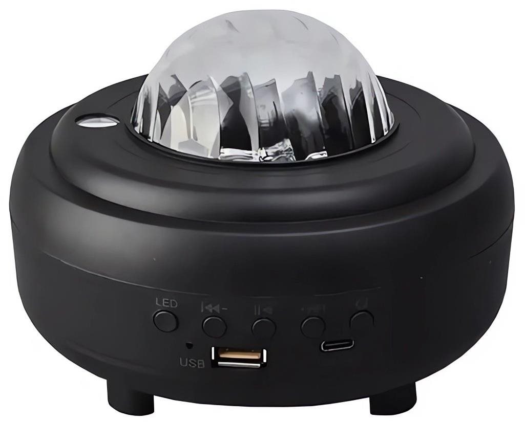 Verk 18287 LED projektor noční oblohy, Bluetooth reproduktor, černý