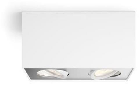 Philips Box stropní bodové LED 2 × 4,5W 1000 lm 2200-2700 K IP20 WarmGlow, bílé