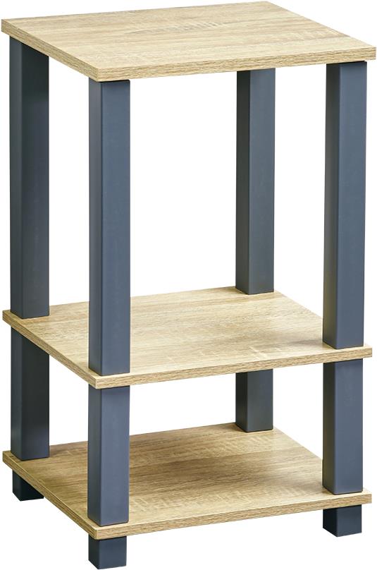 KESPER Regál policový Blue 3 police, plast, MDF, 34 x 58,5 x 29 cm