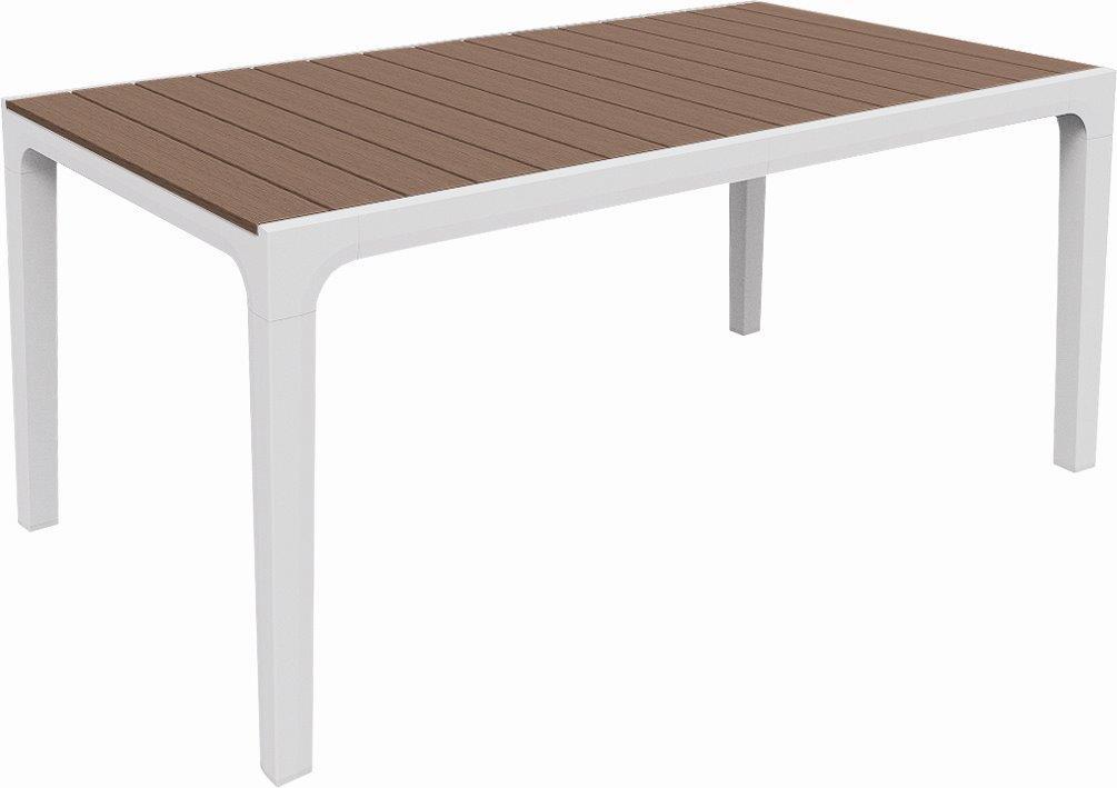 KETER Stůl zahradní Harmony bílý / cappuccino 160 cm