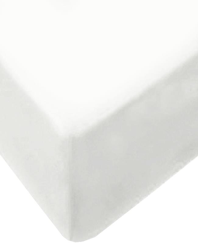4sleep Nepropustné froté prostěradlo s gumičkou 120 × 200 - 1 - bílé