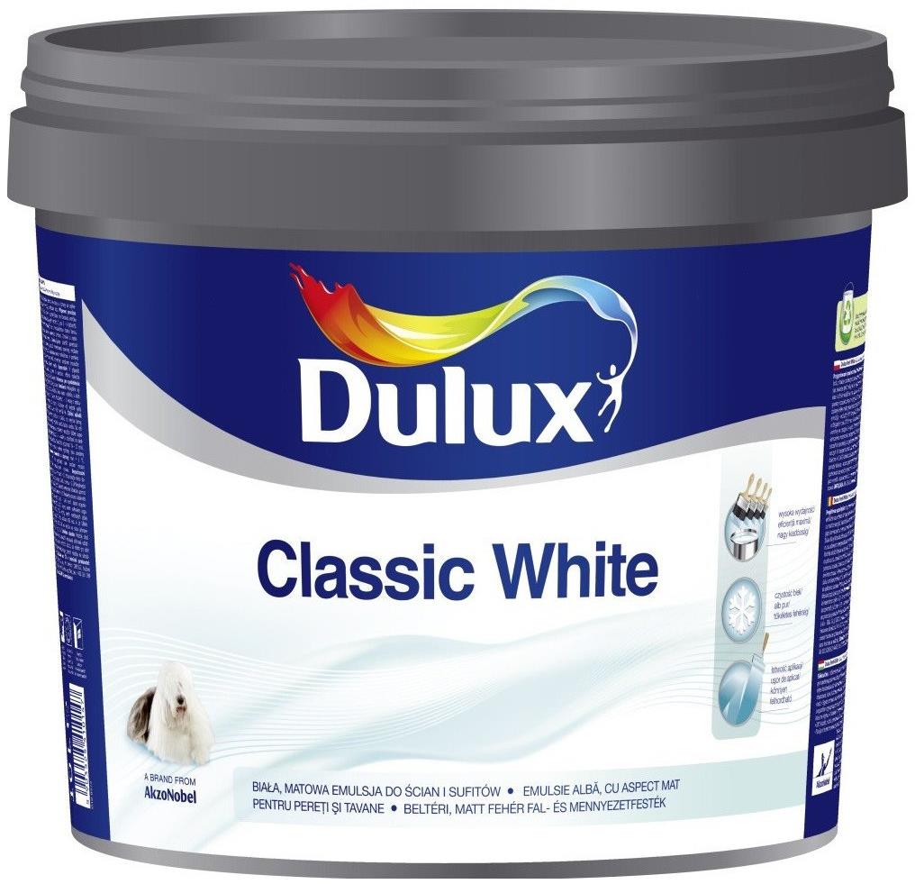 Dulux Classic White 10 l, bílá