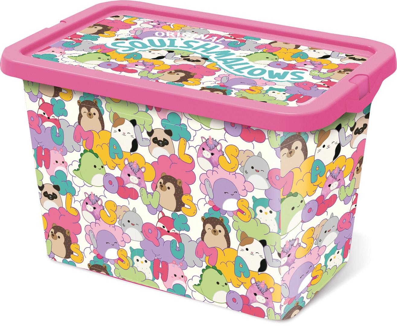 STOR Squishmallows úložný box s víkem - 7 l