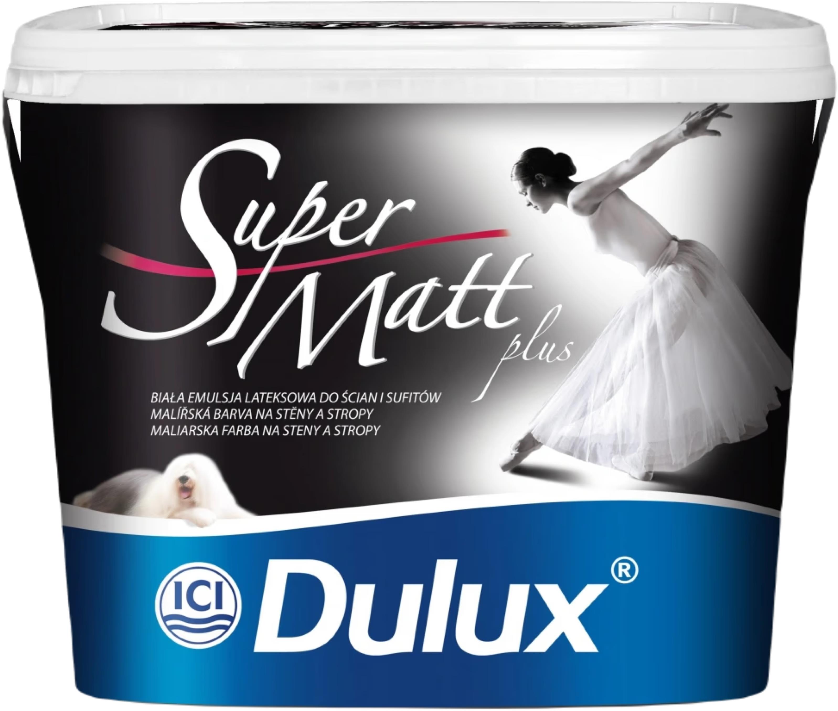 Dulux Super Matt Plus 3 l, bílý mat