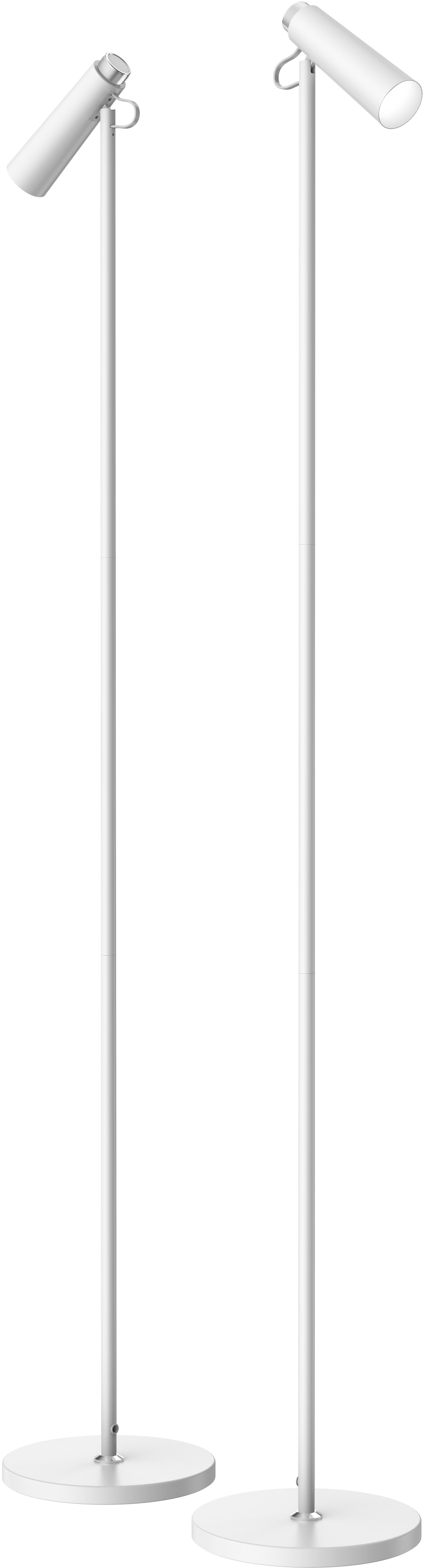 IMMAX TIT LED podlahová, bílá se stříbrnými prvky, CCT