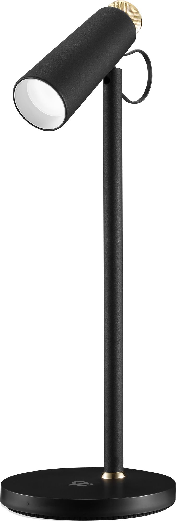 IMMAX TIT LED s Qi nabíjením, černá se zlatými prvky