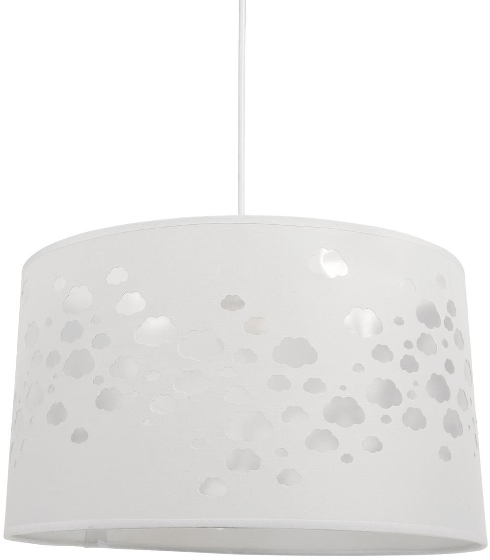 Ostaria Lustr do dětského pokoje bílý s mráčky 40 × 23 cm