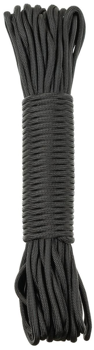 MFH Parachute cord 5 mm × 15,24 m černé
