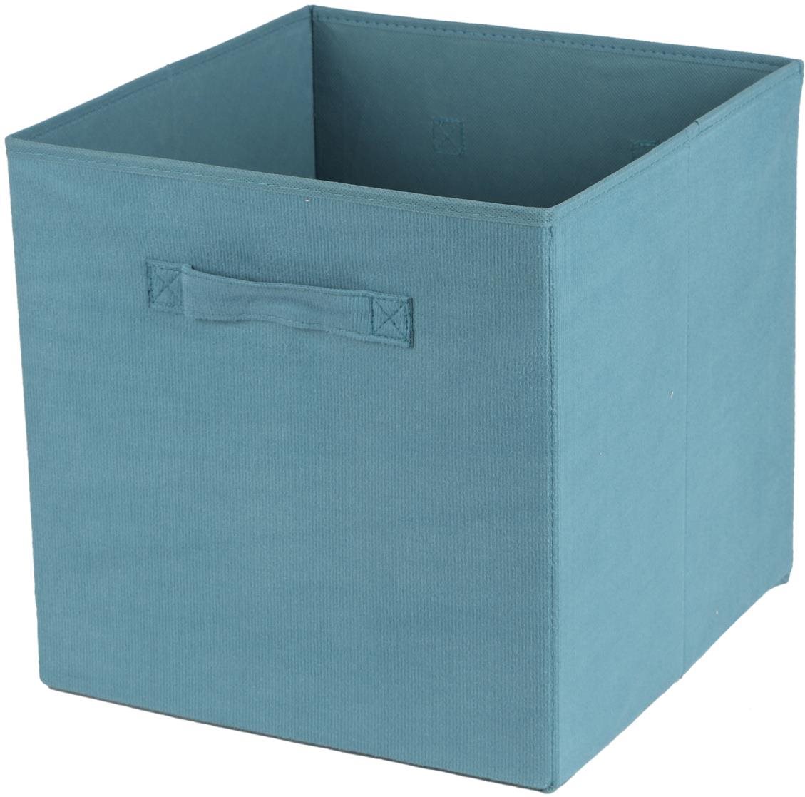 DOCHTMANN Box do kallaxu, úložný box manšestr, světle modrý 31 × 31 × 31 cm