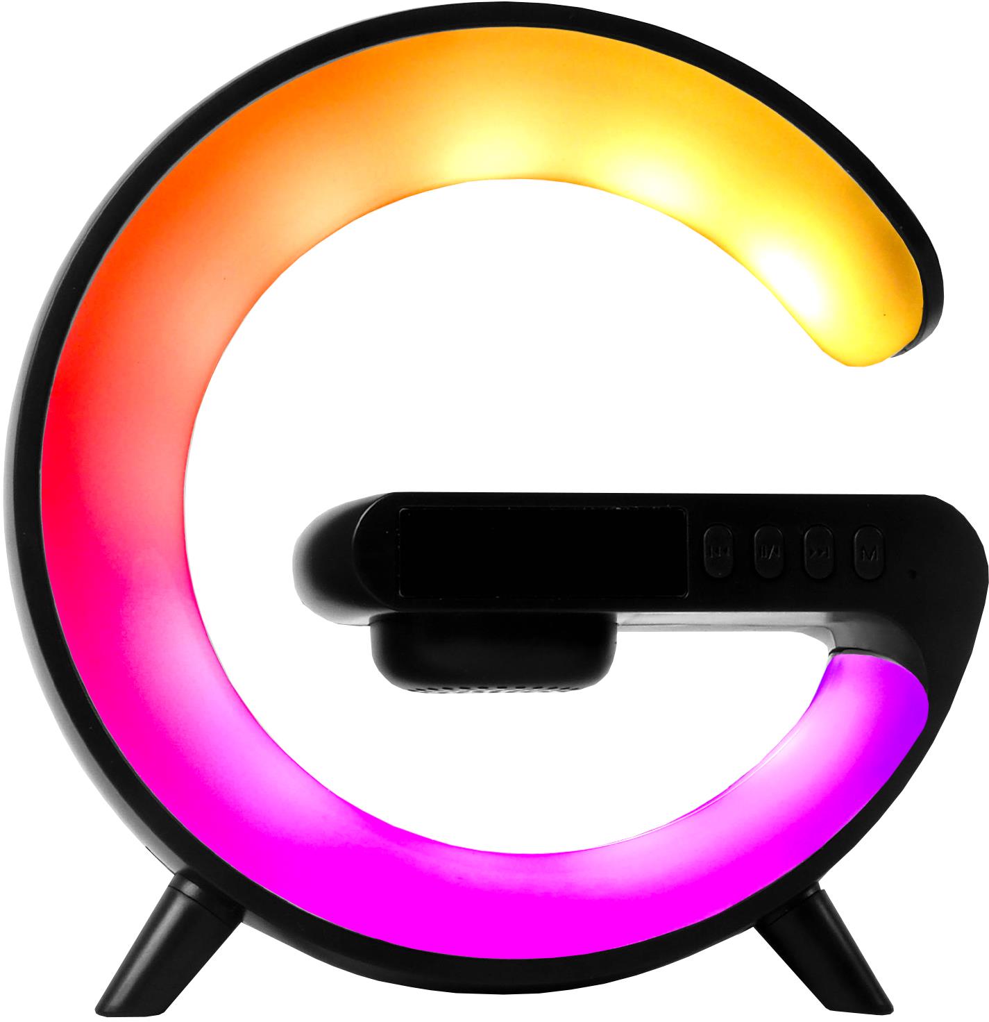 Aga RGB LED Lampa 5v1 s bezdrátovou nabíječkou Černá