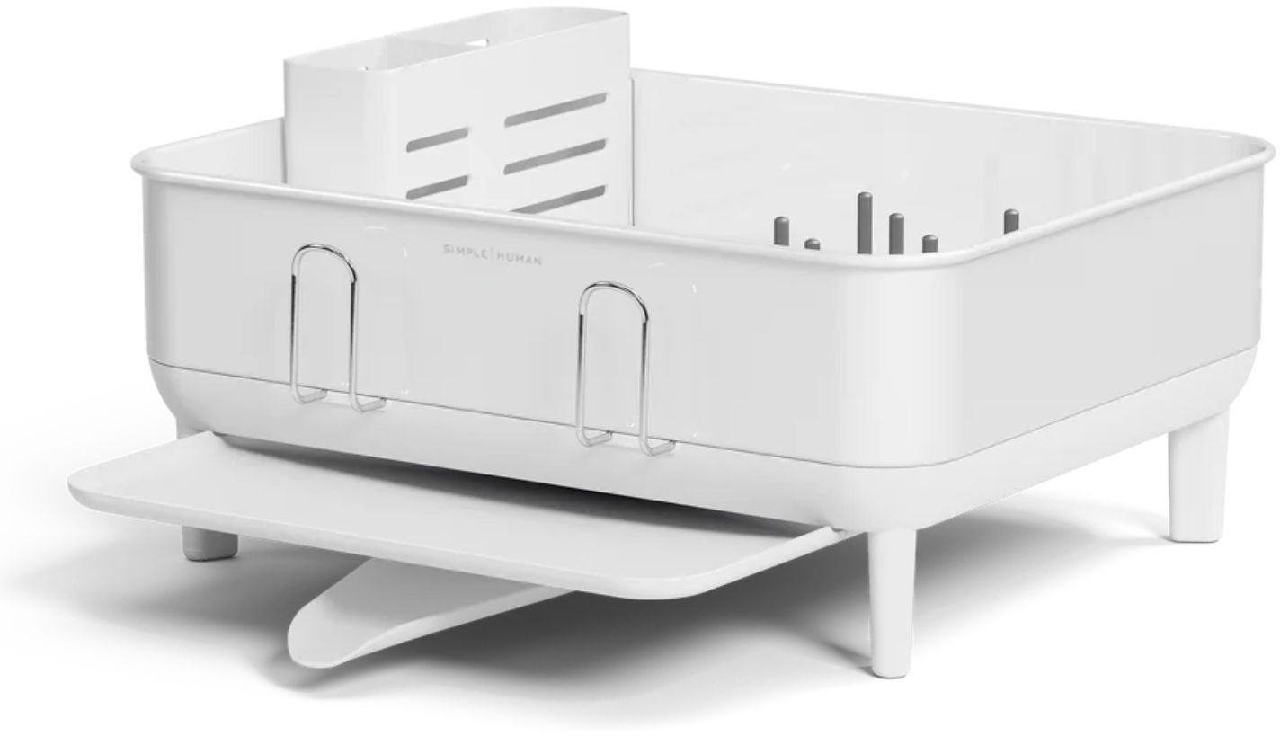 Simplehuman Compact, rám z bílé oceli, bílý plast, FPP