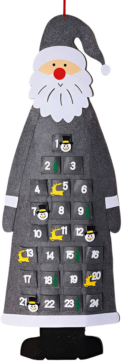 Excellent Adventní závěsný kalendář pro děti 117 cm - Santa