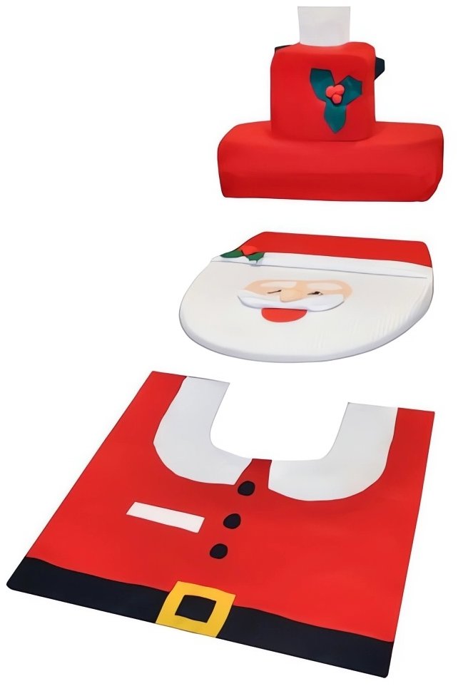 Ruhhy Vánoční potah na toaletu Santa Claus