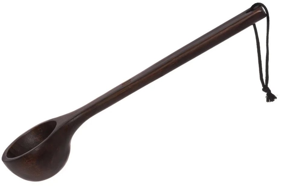 RENTO Naběračka do sauny 43 cm, tmavý bambus
