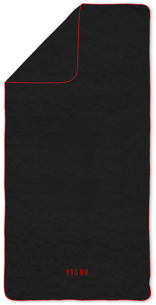 Bohemia Interactive Vigor Quick Dry Towel 130 × 70 cm Black/Red