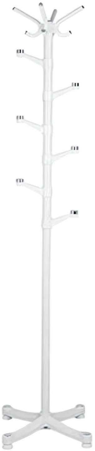 ModernHome YLT-0610 Stojanový věšák na oblečení, 10 háčků, 180 cm, bílý
