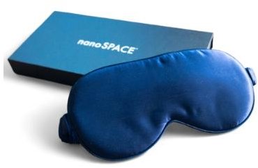 nanoSPACE Saténová maska na spaní – ze 100 % hedvábí