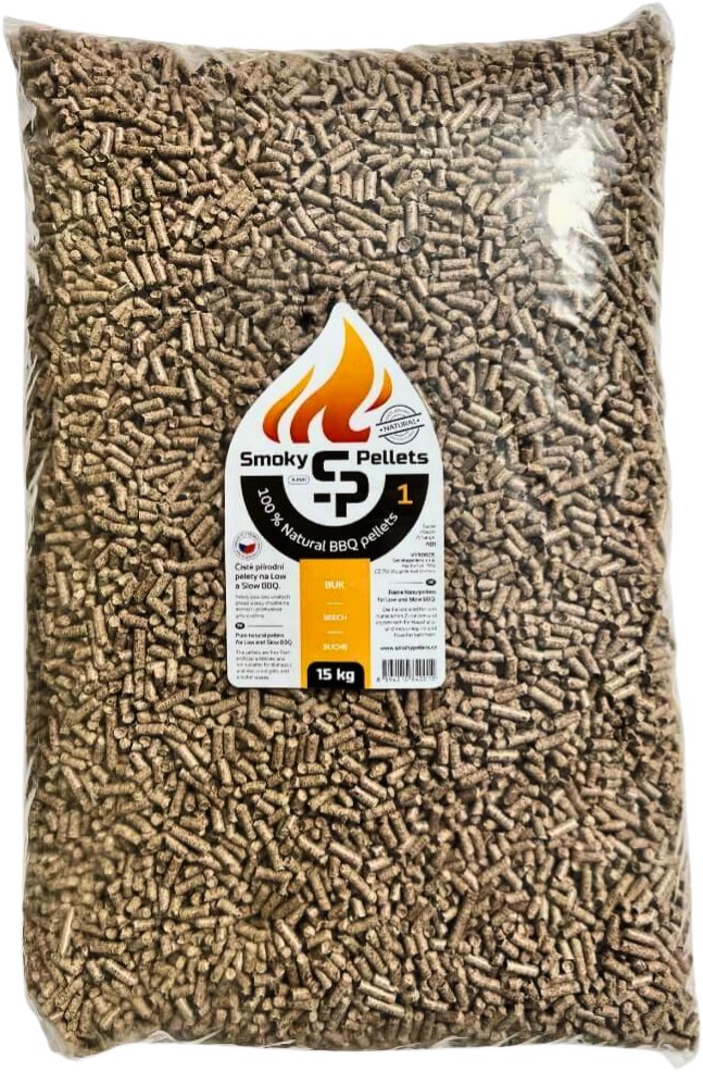 SmokyPellets Dřevěné pelety na gril BUK 15 kg