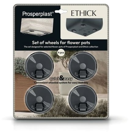 Prosperplast Sada koleček ke květináčům ETHICK - 4 ks,TSW4